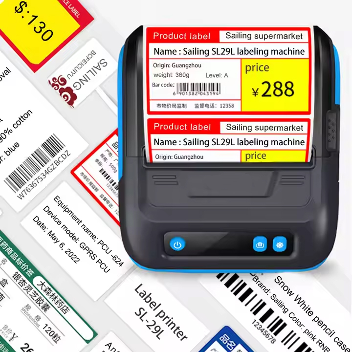 EDOO ED805 80mm 58mm Mini Portable Wireless BT All-in-One Thermal Printer Label and Sticker Printer 