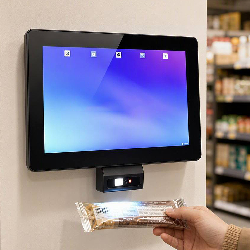 EDOO P1010 Android 11 POS Terminal 10.1" Touchscreen Cash Register RK3566 Built-in 1D/2D Scanne